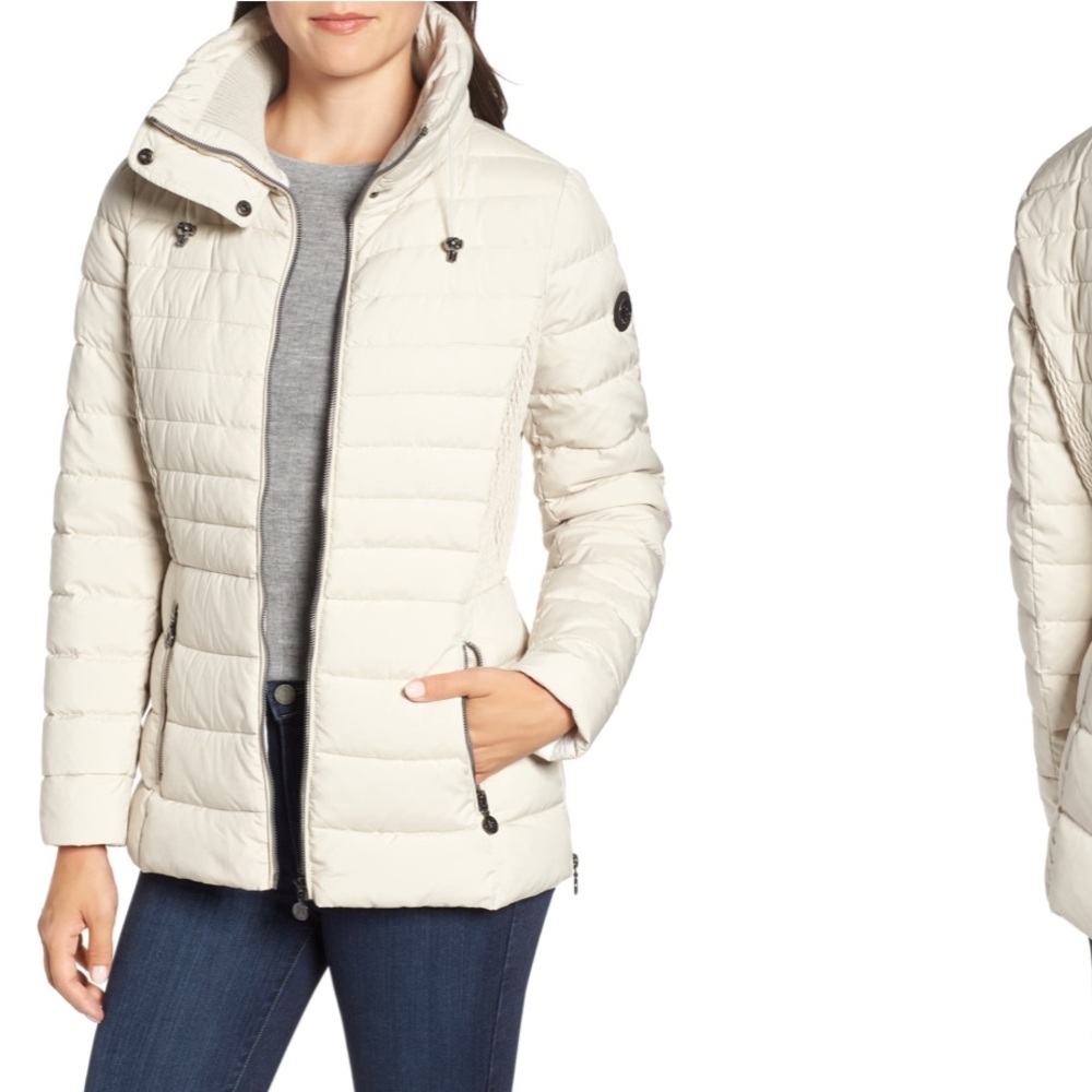 BERNARDO Micro touch waterresistant quilted jacket